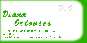 diana orlovics business card